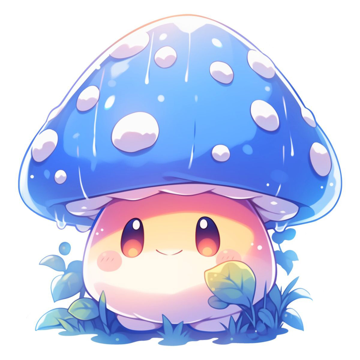 Mushroom courier delivering mail